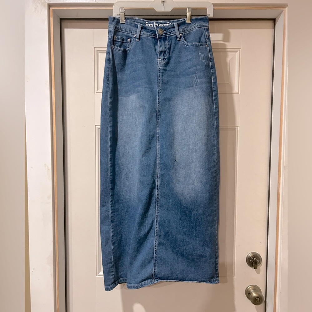 Inherit Co Mia Style Maxi Denim Skirt size 6